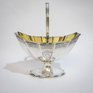 Georgian Silver Bowl with Swing Handle