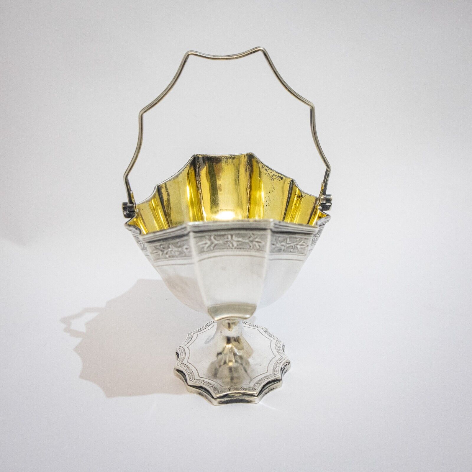 Georgian Silver Bowl with Swing Handle
