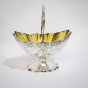 Georgian Silver Bowl with Swing Handle