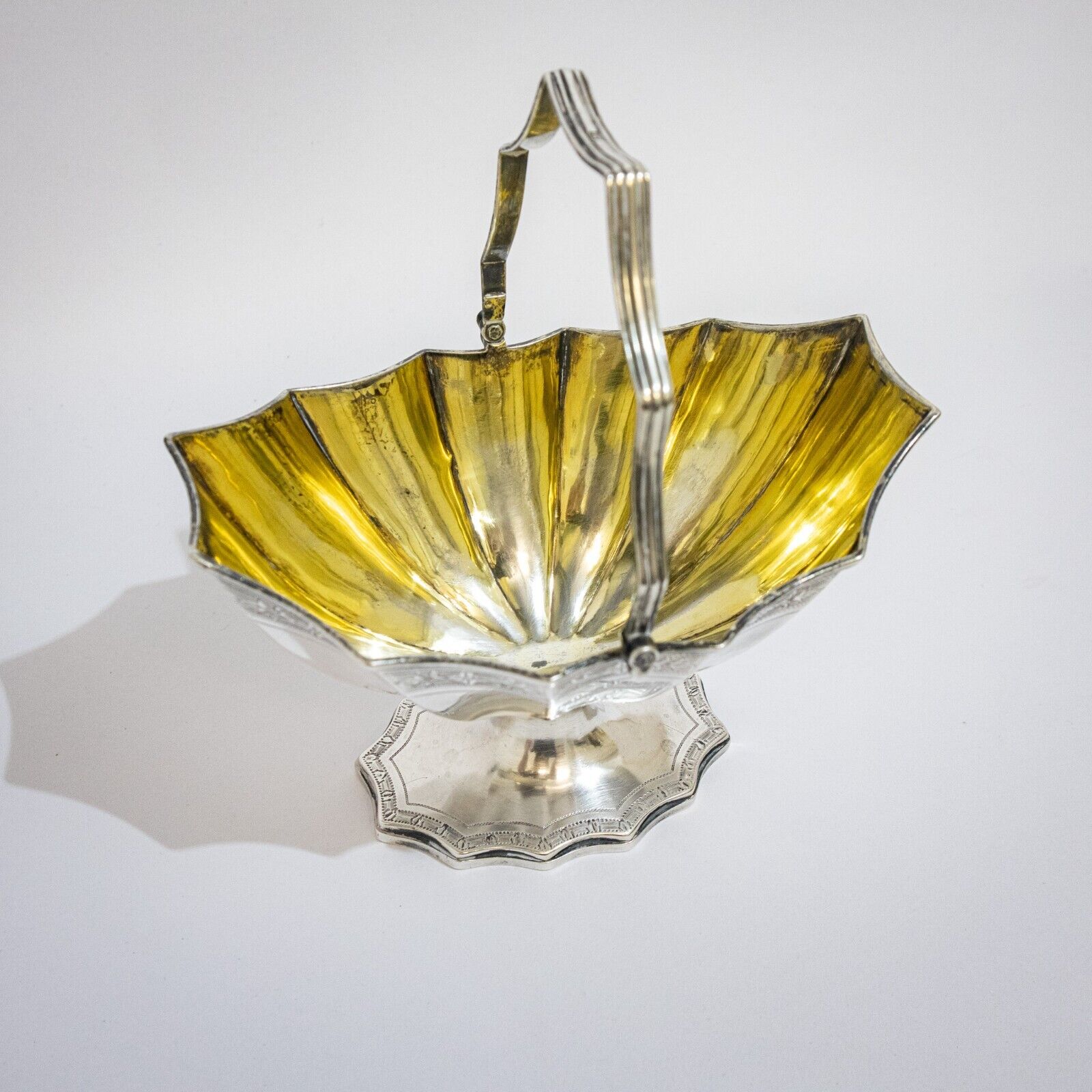 Georgian Silver Bowl with Swing Handle