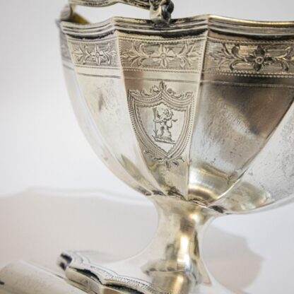 Georgian Silver Bowl with Swing Handle - Image 7