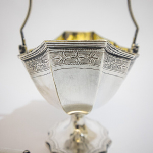 Georgian Silver Bowl with Swing Handle