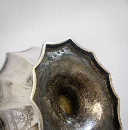 Georgian Silver Bowl with Swing Handle - Image 10