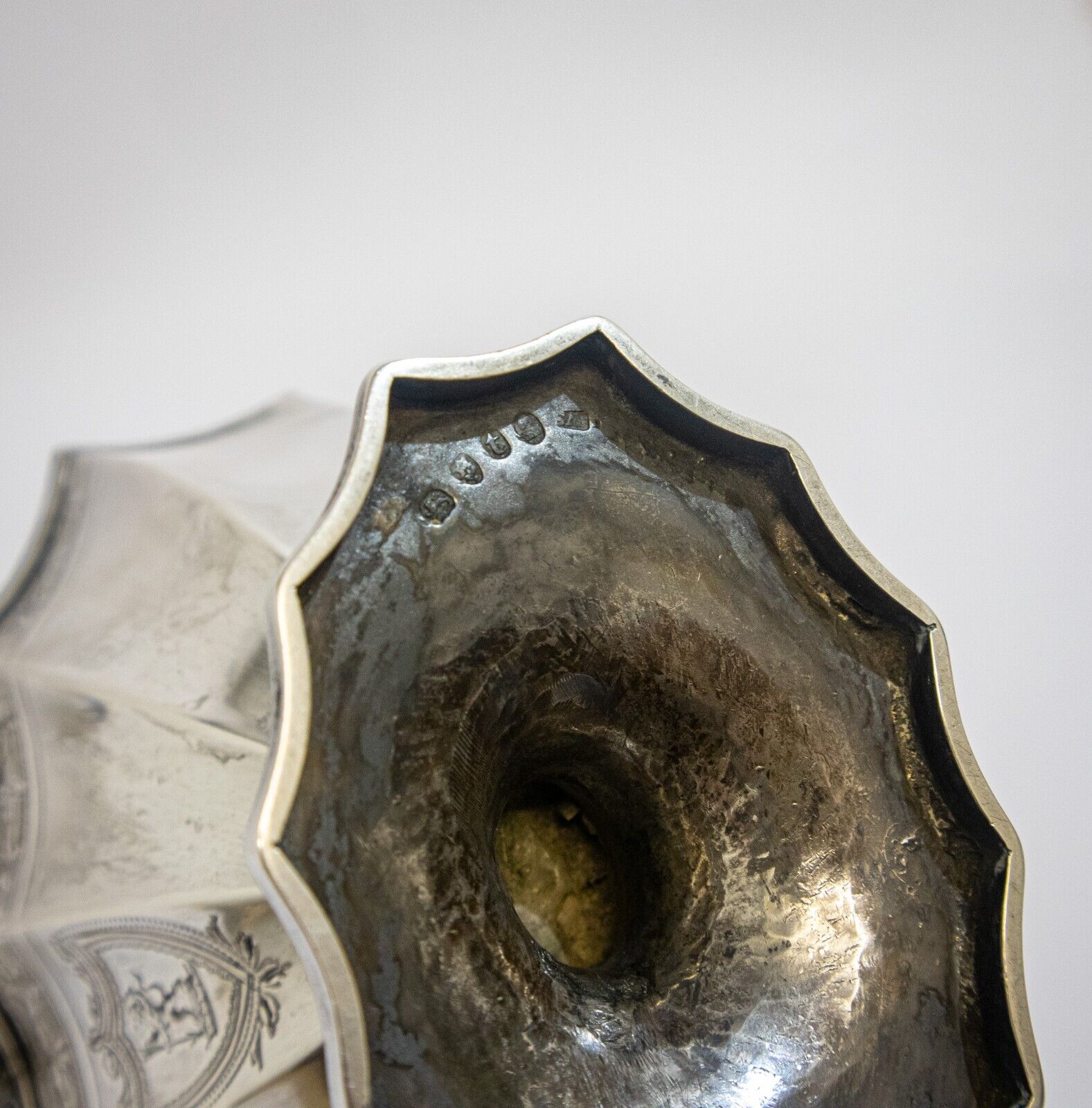 Georgian Silver Bowl with Swing Handle
