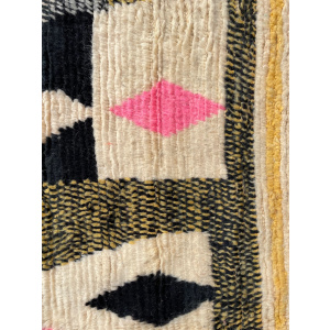 Genuine Abstract Modern Moroccan Berber Boujad Rug