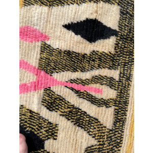 Genuine Abstract Modern Moroccan Berber Boujad Rug