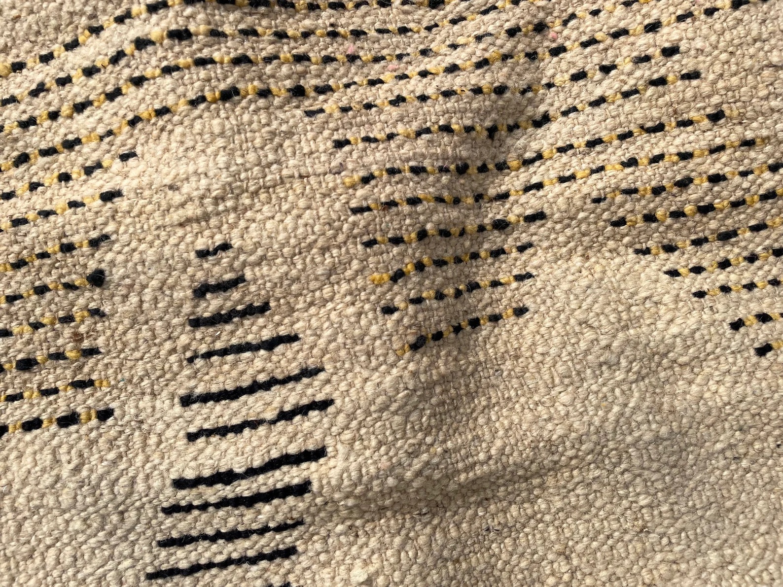 Genuine Abstract Modern Moroccan Berber Boujad Rug