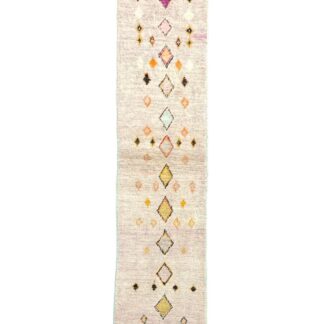 Vintage Traditional Berber Moroccan Runner Rug, Hallway Decor, 1990's