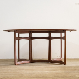 Interesting Mid Century Drop Leaf Dining Table
