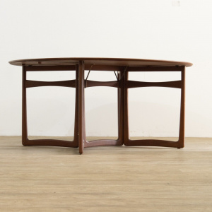 Interesting Mid Century Drop Leaf Dining Table