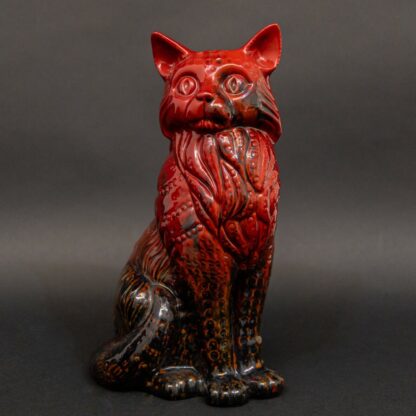 Large Royal Doulton Flambe Cat