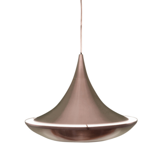 Mid Century Copper Pendant Light VEB Metalldrücker Halle