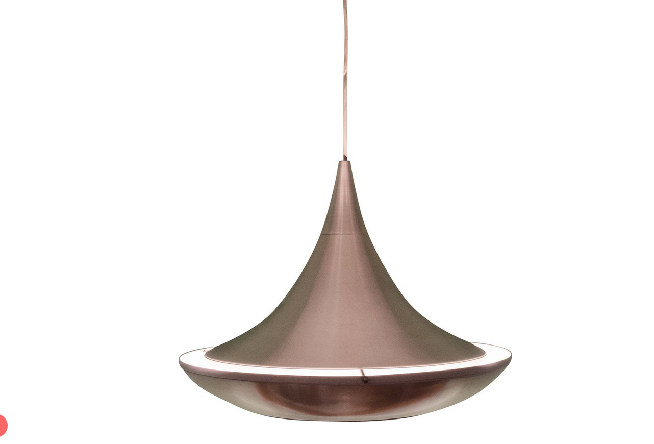 Mid Century Copper Pendant Light VEB Metalldrücker Halle