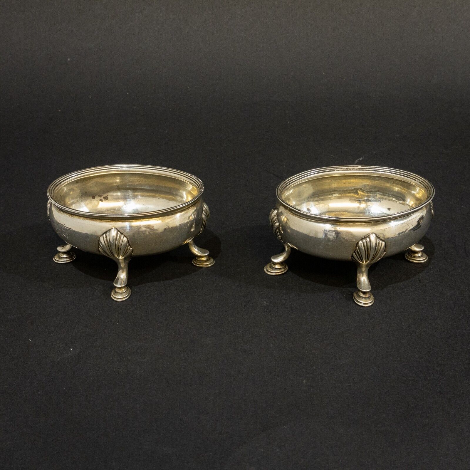 Pair of George III Silver Salts by Hester Bateman