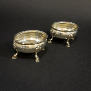 Pair of George III Silver Salts by Hester Bateman