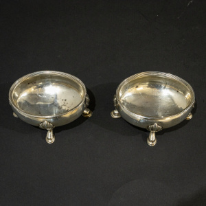 Pair of George III Silver Salts by Hester Bateman
