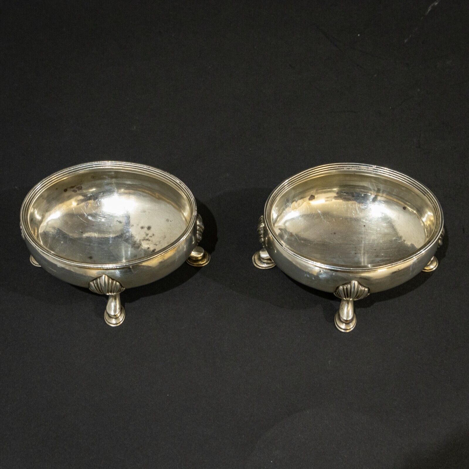 Pair of George III Silver Salts by Hester Bateman