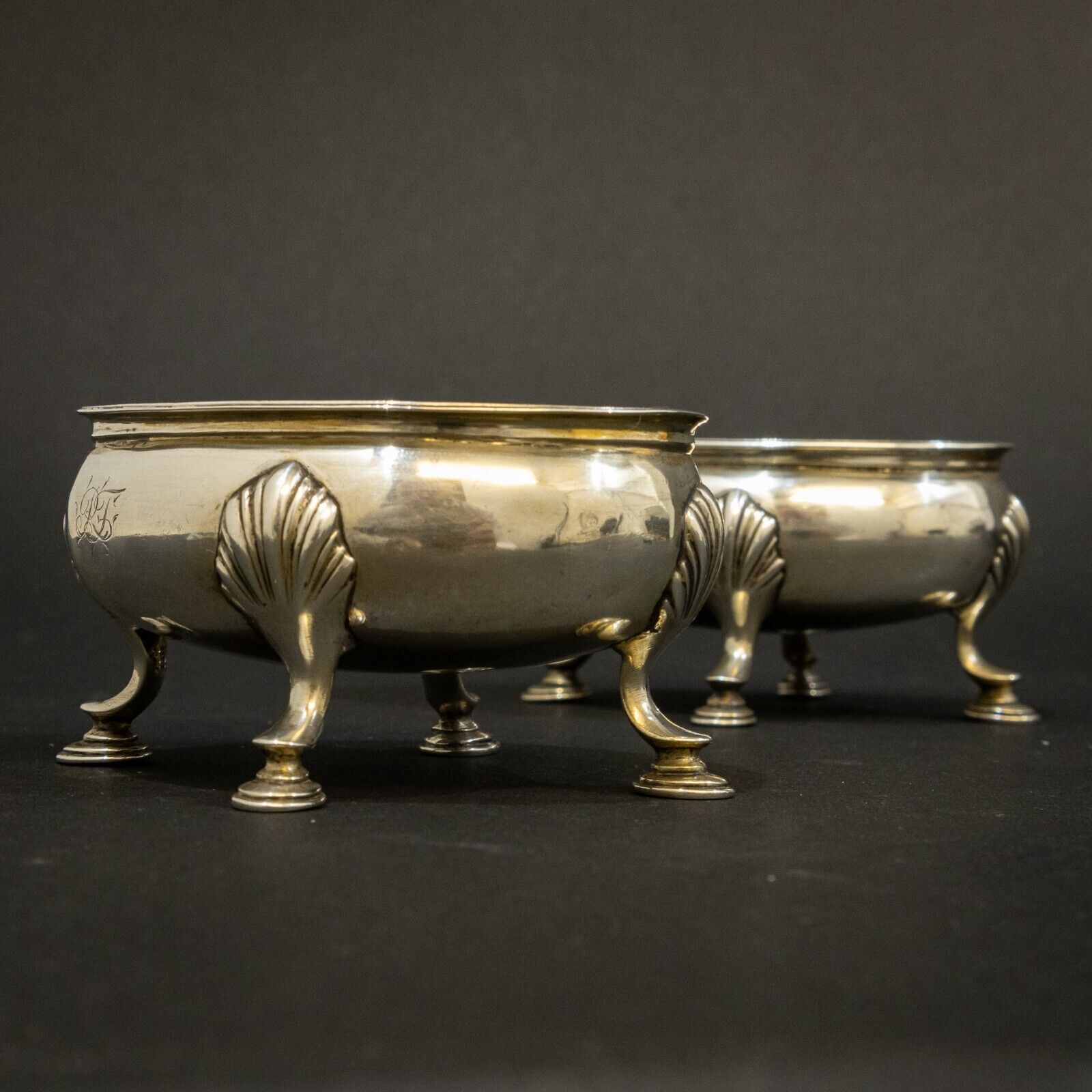 Pair of George III Silver Salts by Hester Bateman