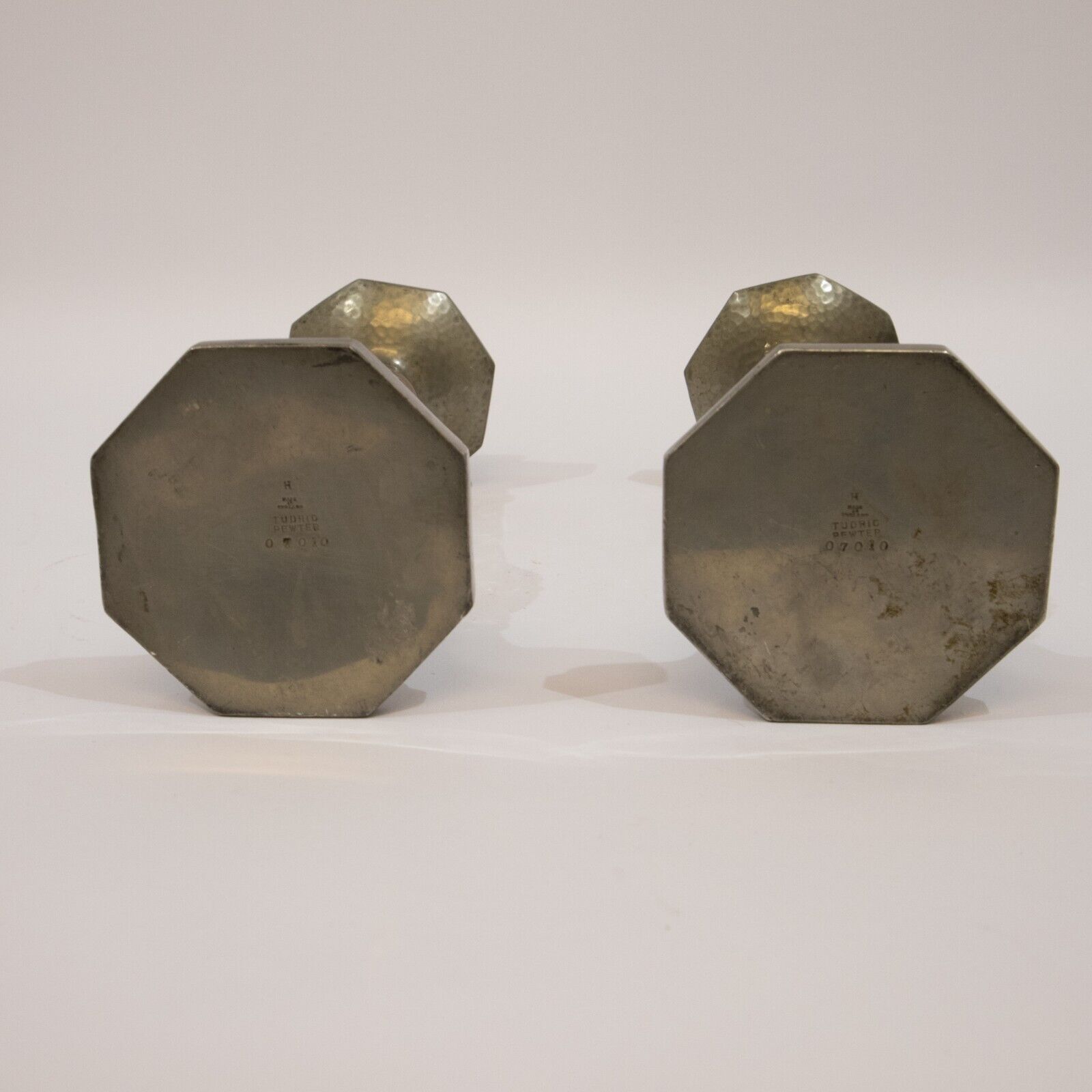 Pair of Tudric Candlesticks from Liberty’s