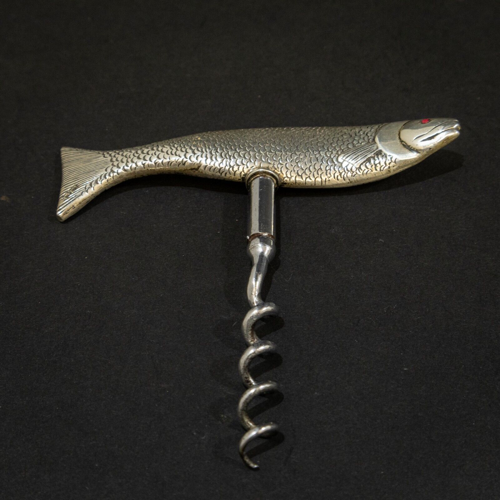 Rare Silver Fish Corkscrew