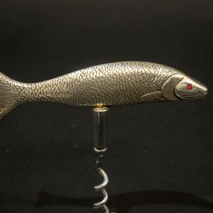 Rare Silver Fish Corkscrew