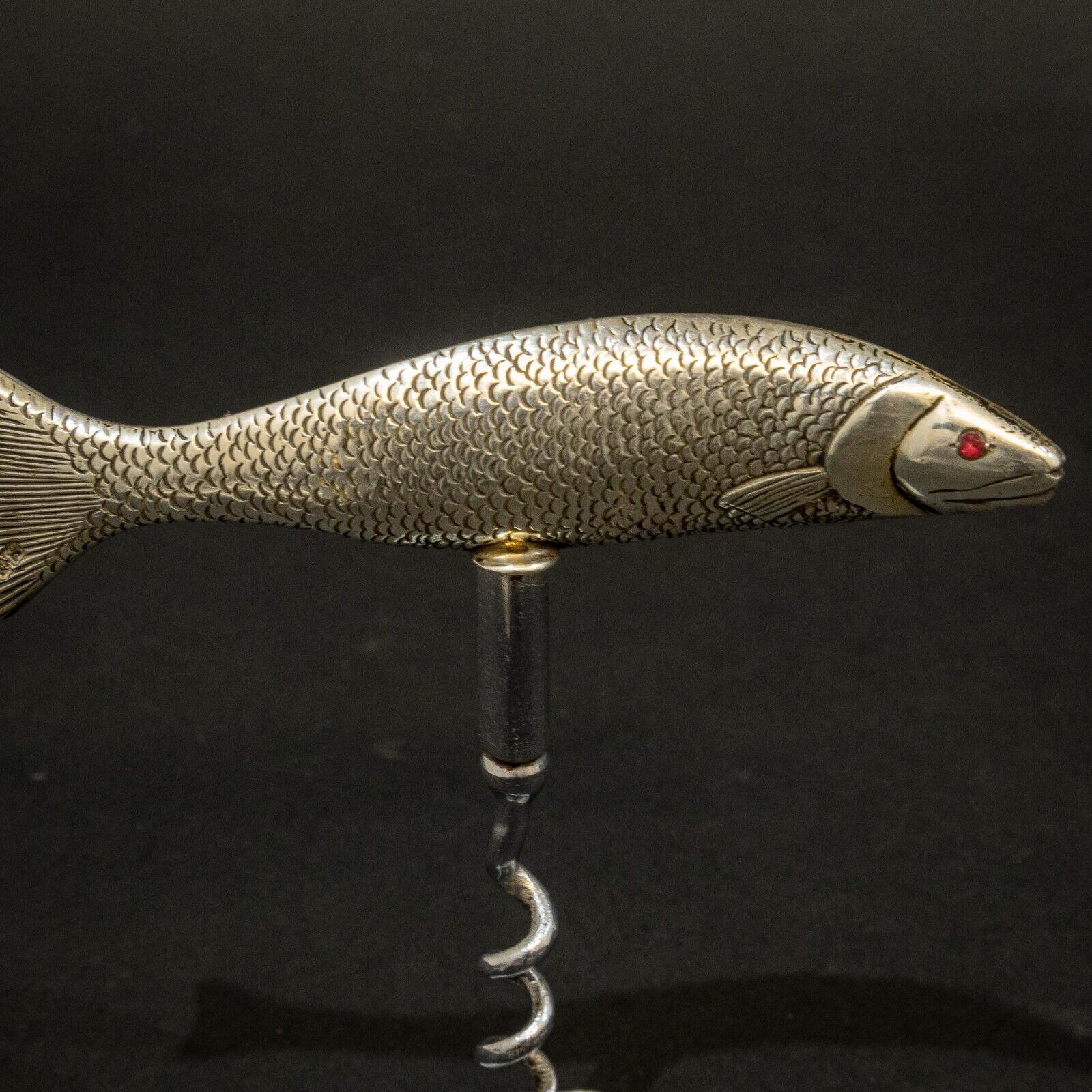 Rare Silver Fish Corkscrew