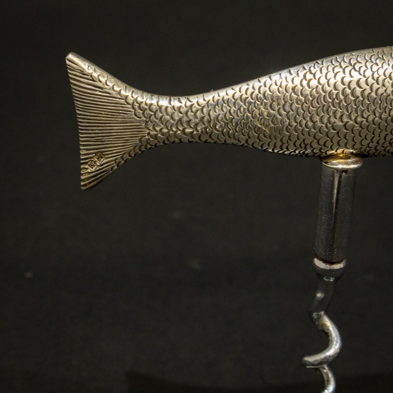 Rare Silver Fish Corkscrew
