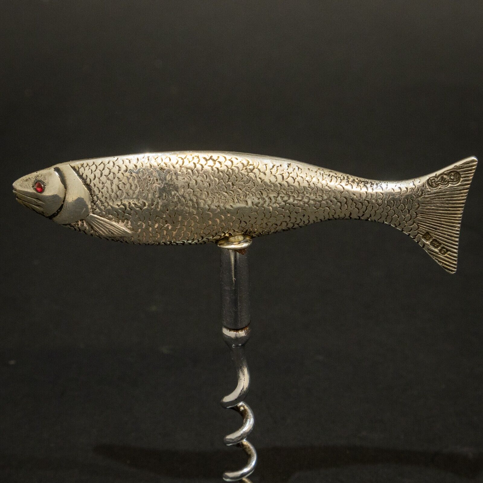 Rare Silver Fish Corkscrew