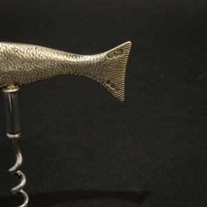 Rare Silver Fish Corkscrew
