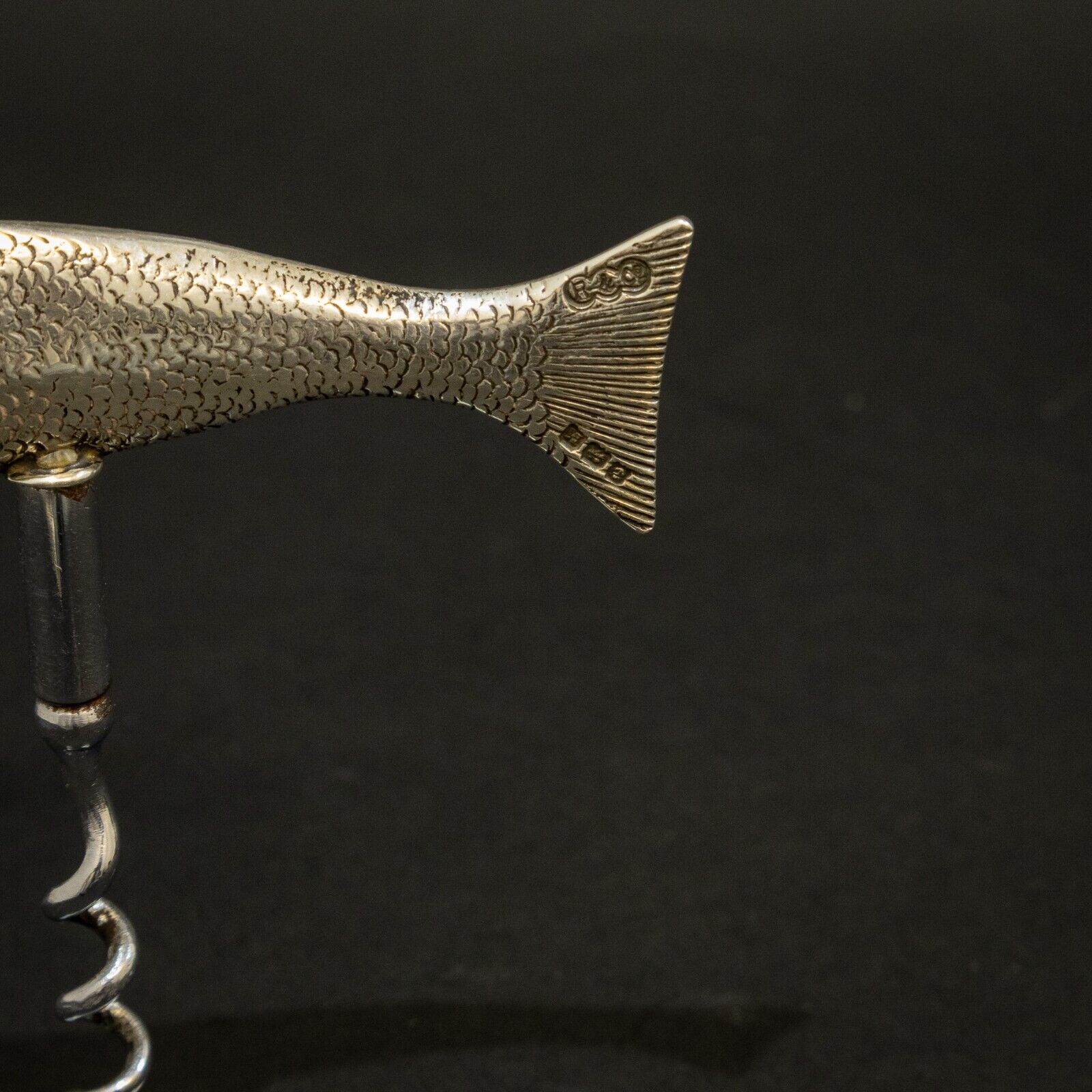 Rare Silver Fish Corkscrew
