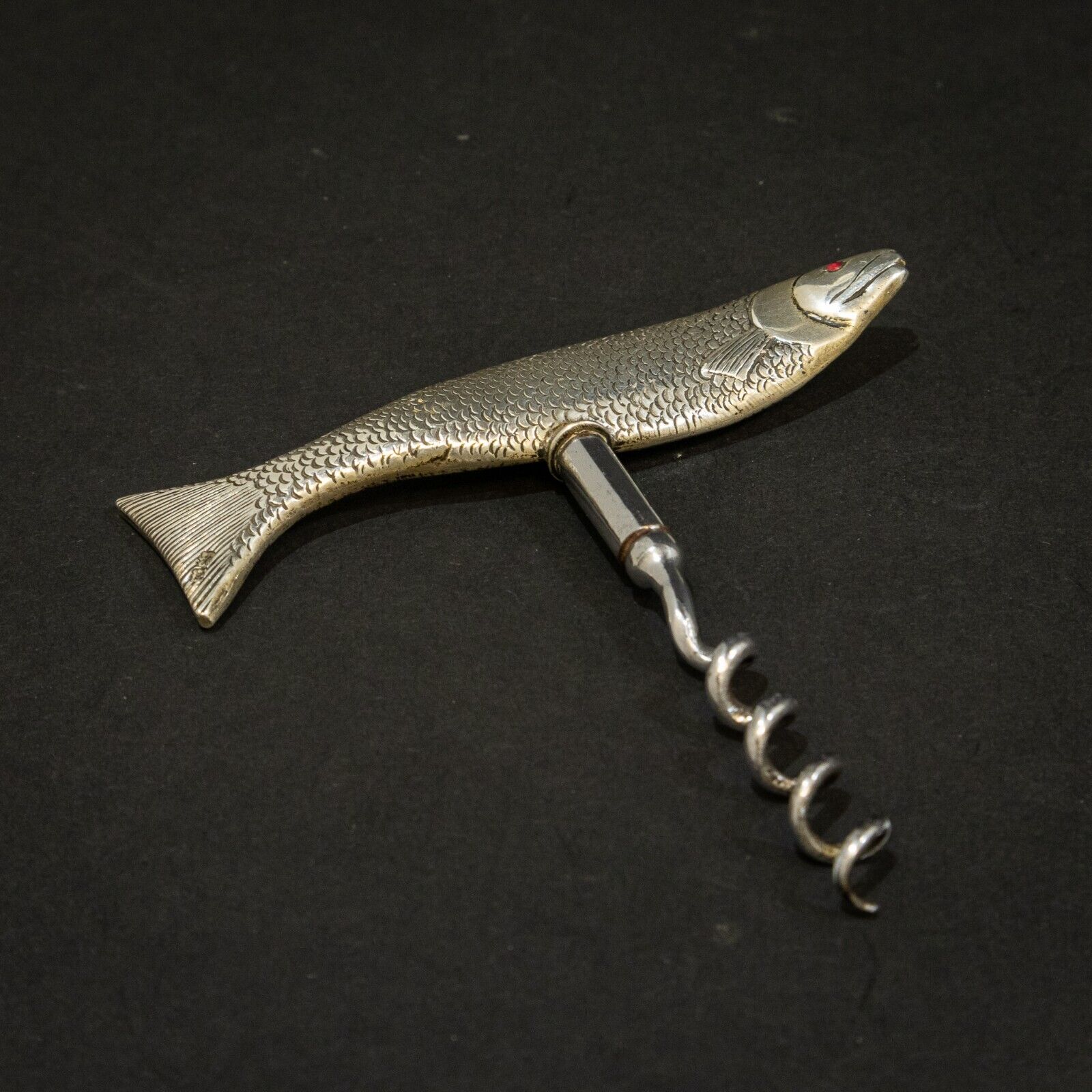 Rare Silver Fish Corkscrew