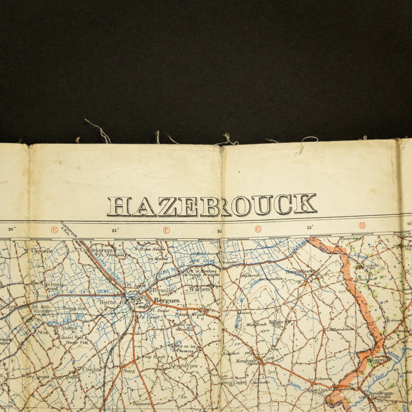 World War One Trench Map Hazebrouck 5A