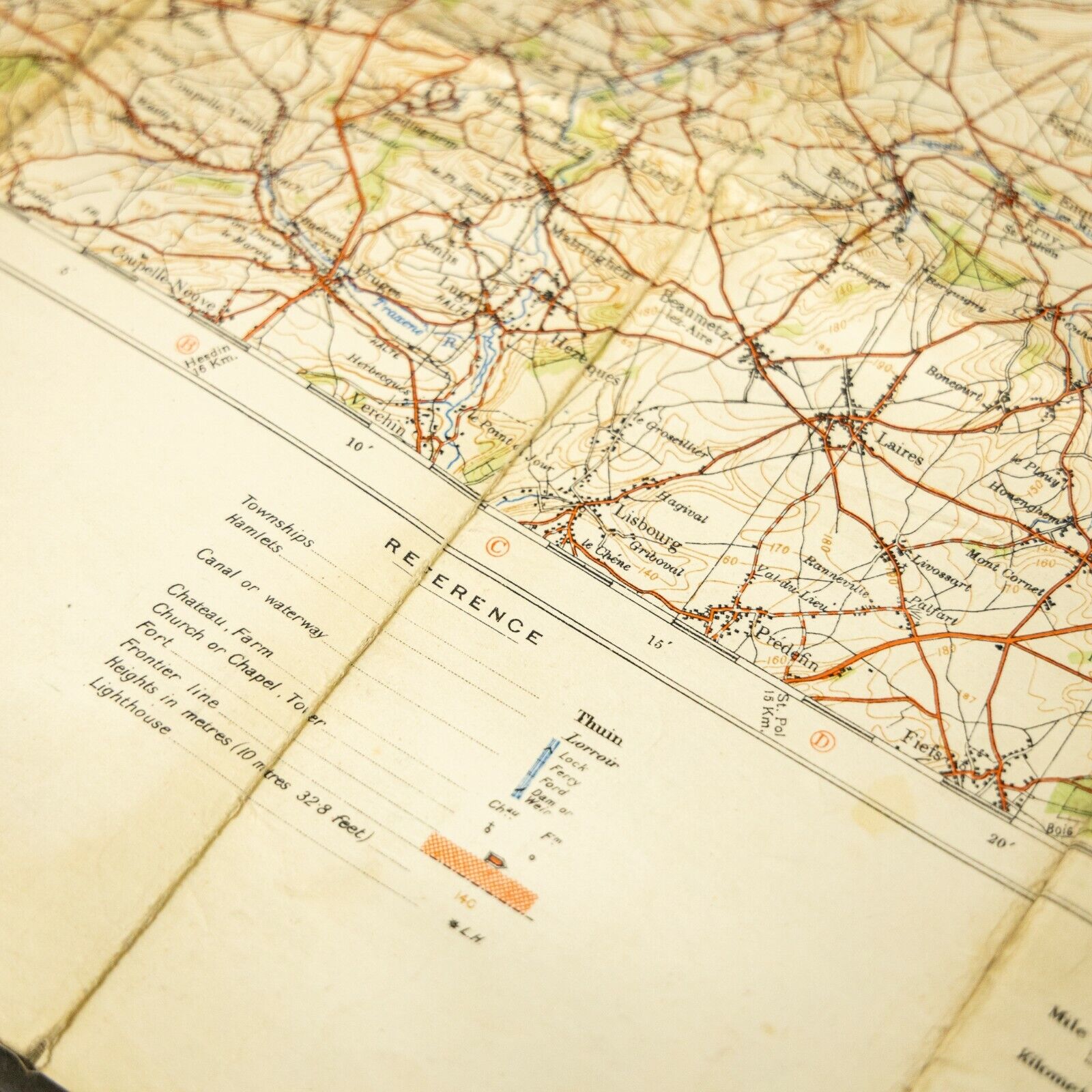 World War One Trench Map Hazebrouck 5A
