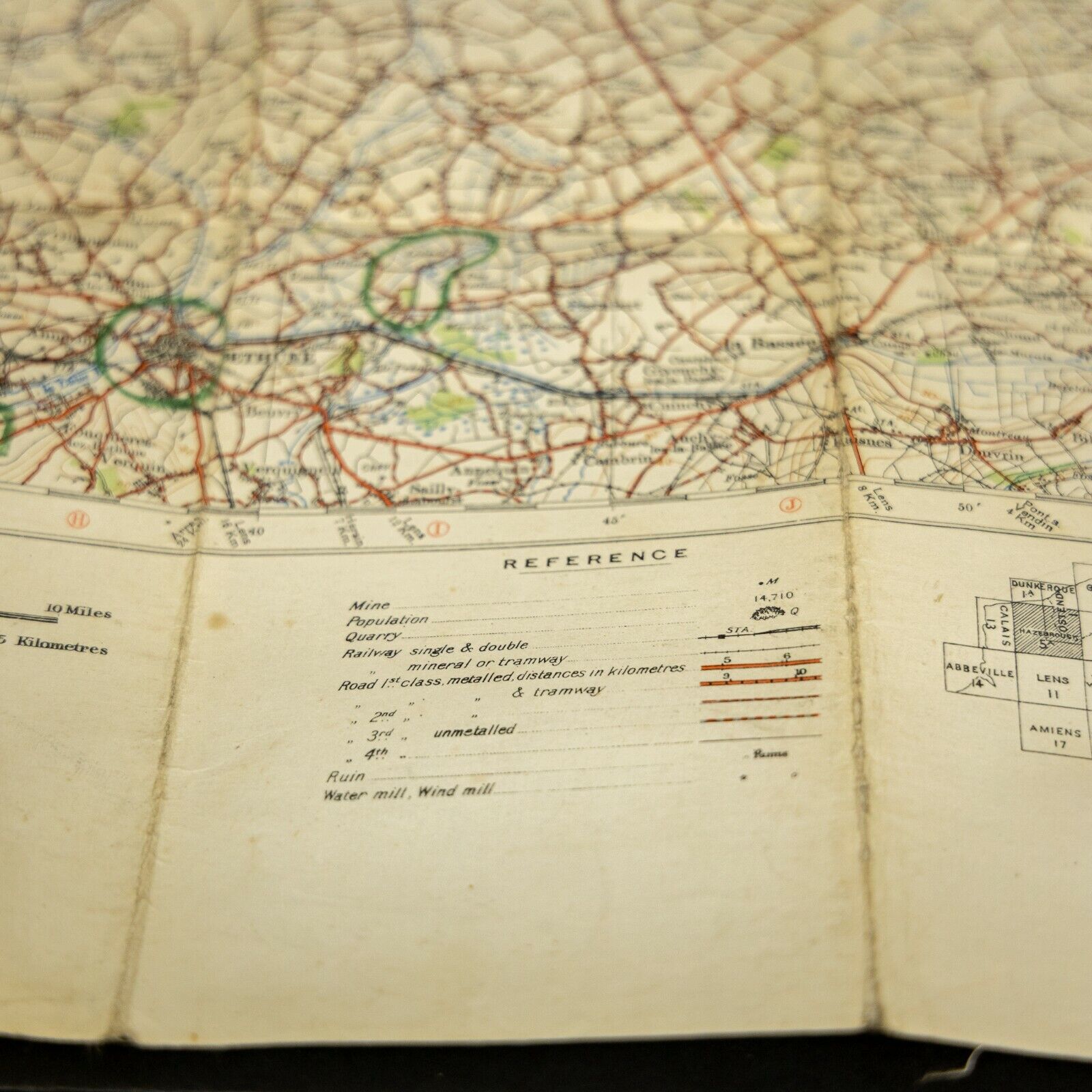 World War One Trench Map Hazebrouck 5A