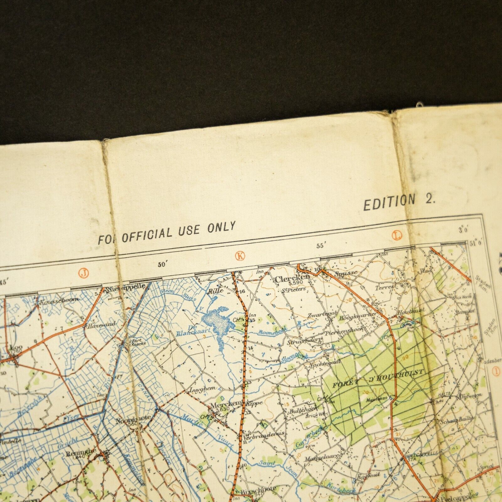 World War One Trench Map Hazebrouck 5A