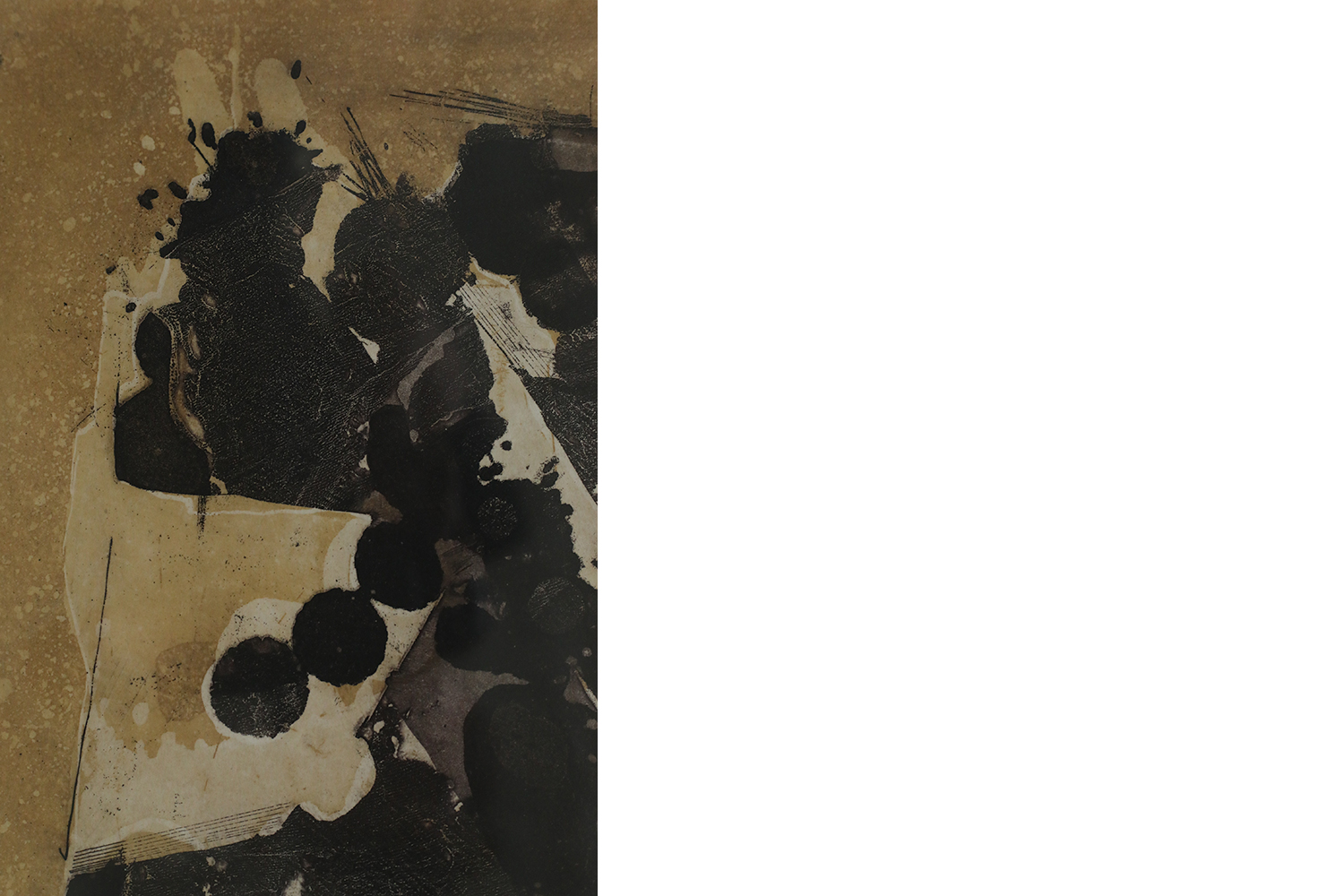 Thormod Larsen, Composition, Color Etching, 1961, Framed