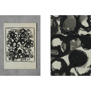Margareta Treutiger, Vattenväxt, Mixed Media on Board, 1965