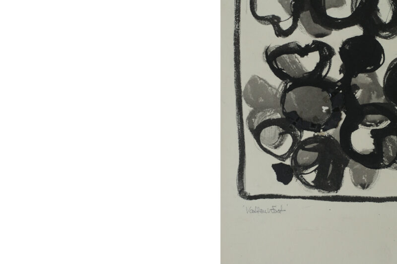 Margareta Treutiger, Vattenväxt, Mixed Media on Board, 1965