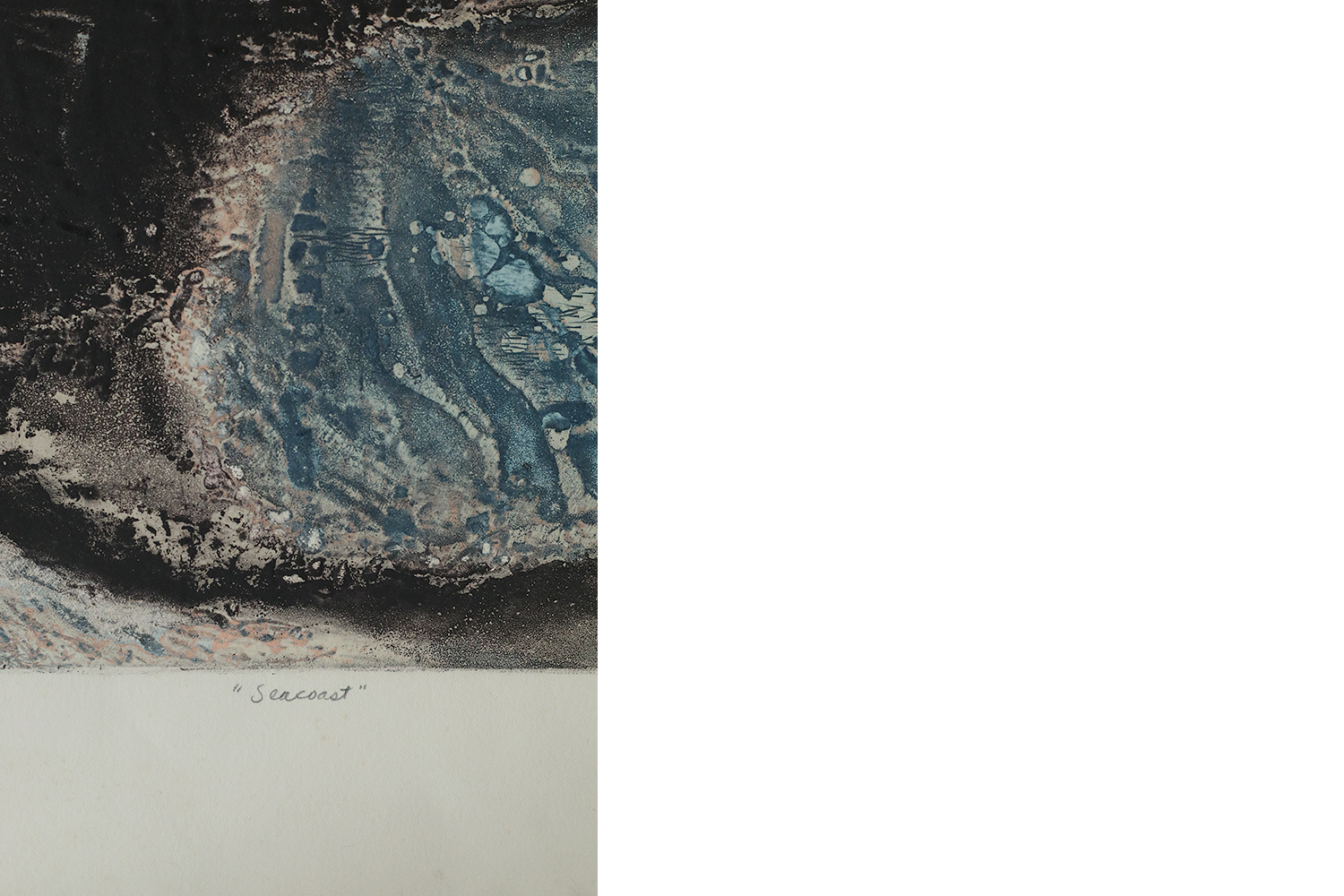 Lawrence Heyman, Seacoast, Etching on Arches Paper, 1960s
