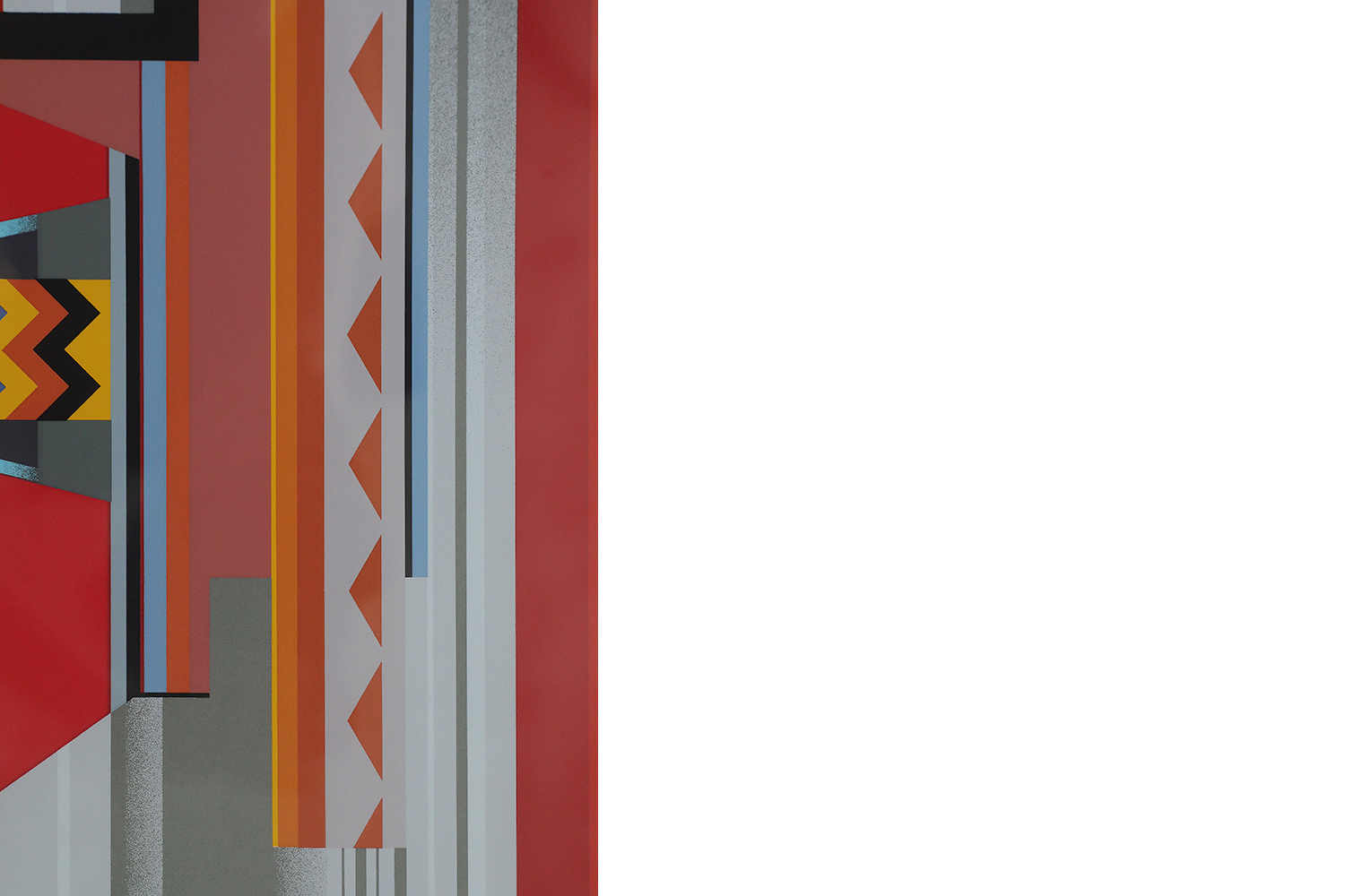 Peder Duke, Composition, Color Serigraph, 1992, Framed