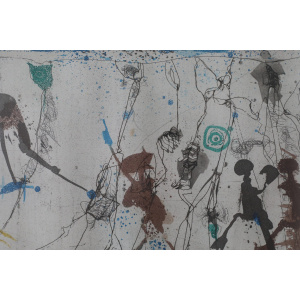 Armin Sandig, Schlümpfe, Color Etching, 1987, Framed