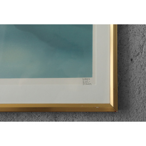 Lars Sjöström, Surreal Picture, Color Lithography, 1970s, Framed