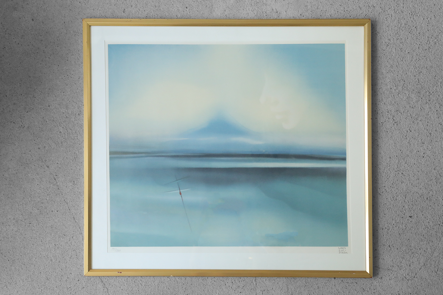 Lars Sjöström, Surreal Picture, Color Lithography, 1970s, Framed