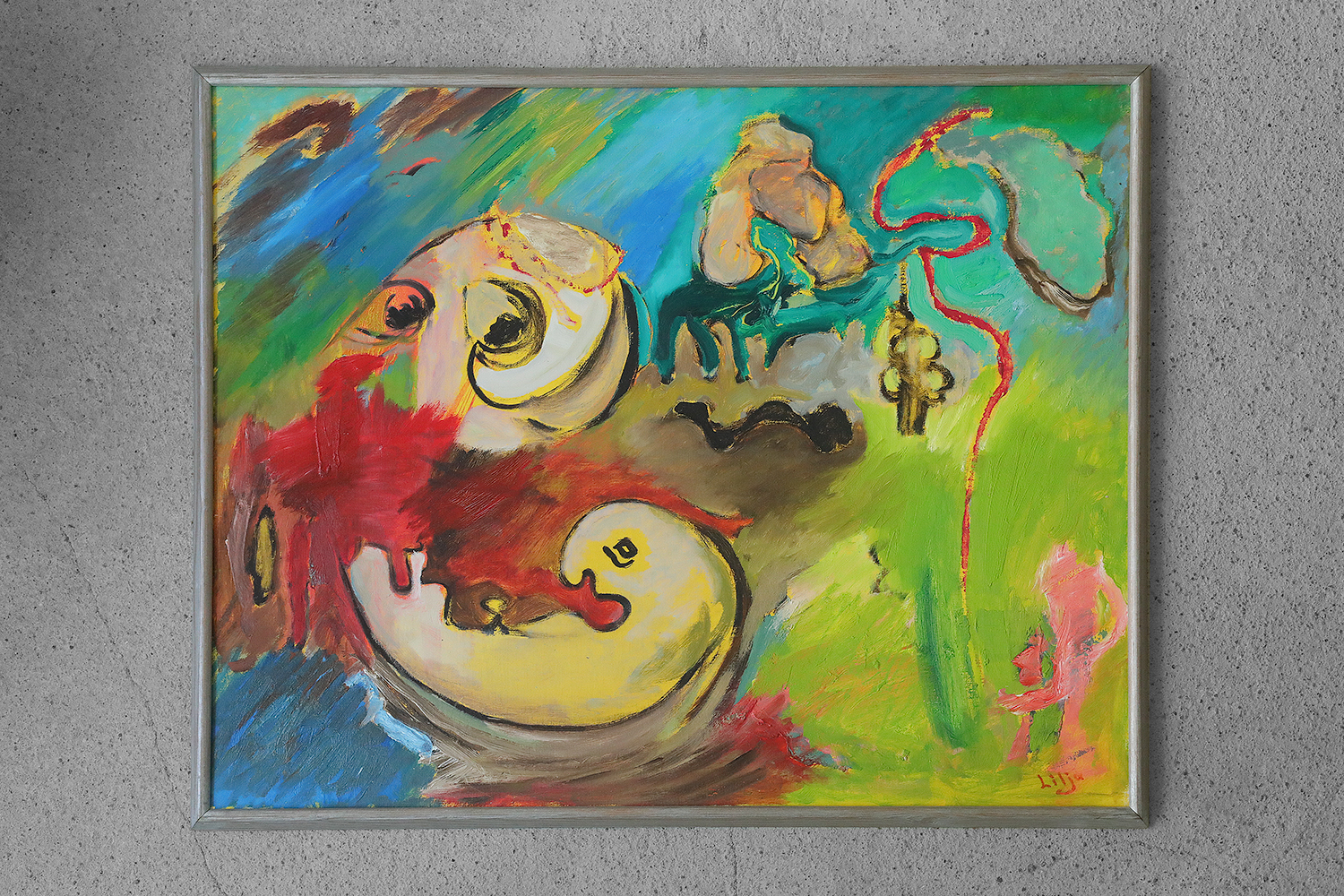 Lennart Lilja, Oil on Canvas, Framed