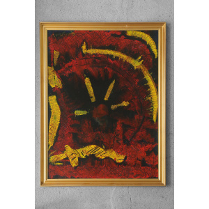 Roald Ditmer, Abstract Composition, Oil on Canvas Paintings, 1999, Framed