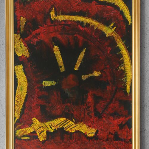 Roald Ditmer, Abstract Composition, Oil on Canvas Paintings, 1999, Framed