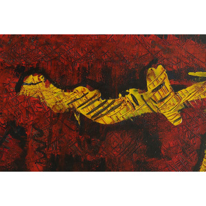 Roald Ditmer, Abstract Composition, Oil on Canvas Paintings, 1999, Framed