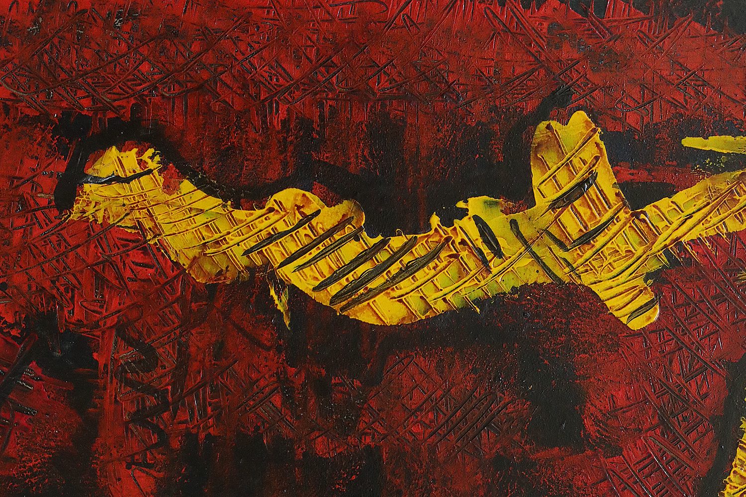 Roald Ditmer, Abstract Composition, Oil on Canvas Paintings, 1999, Framed