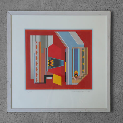 Peder Duke, Composition, Color Serigraph, 1992, Framed
