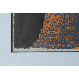 Kulo Green, Composition, Color Lithography, Framed